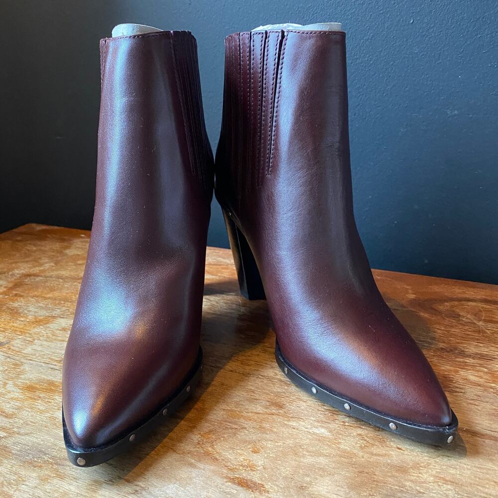 IRO Lieve Bootie Shoes in Burgundy NEW Sz 7 - Picture 13 of 14